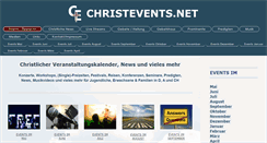 Desktop Screenshot of christevents.net