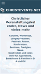 Mobile Screenshot of christevents.net